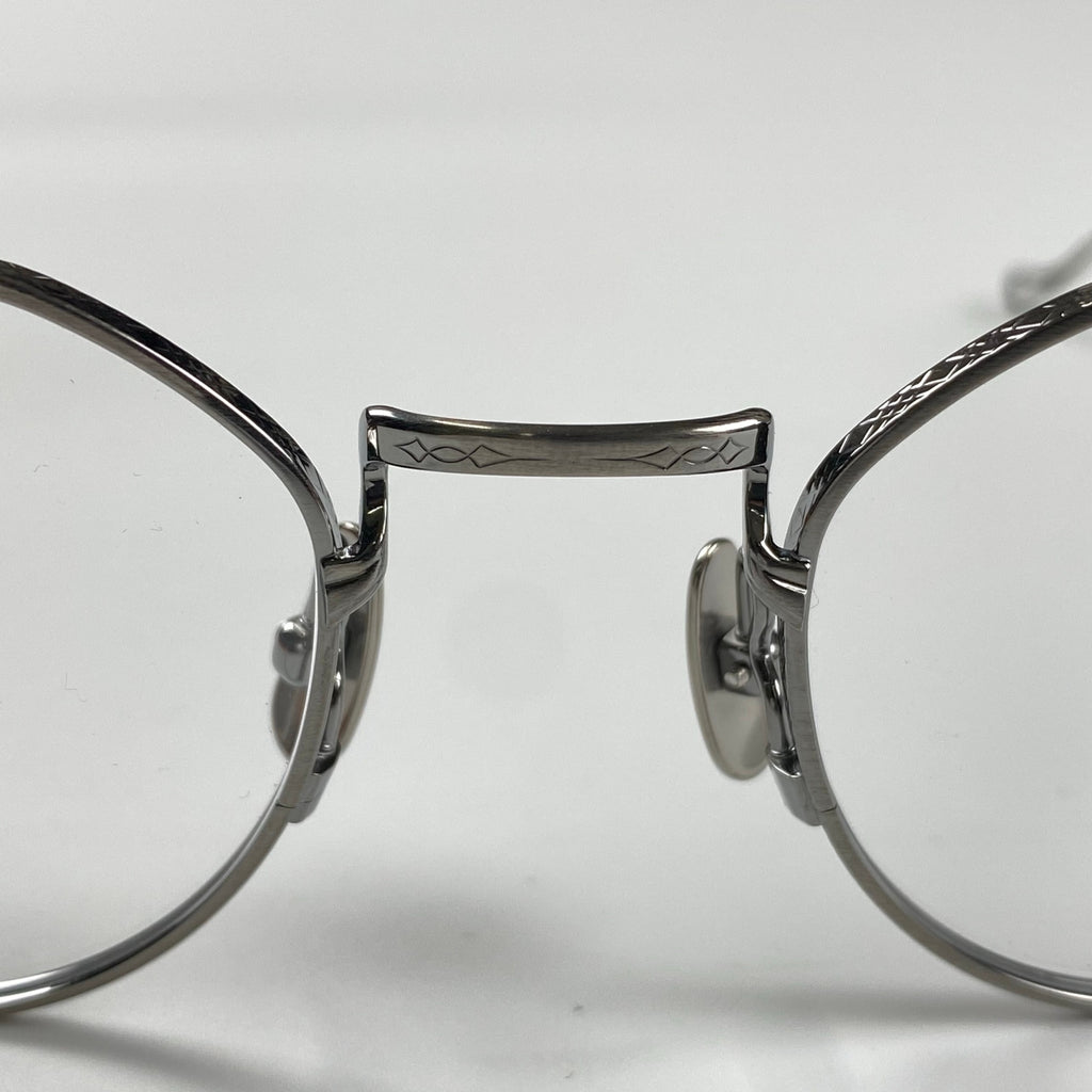 【極美品】 金子眼鏡 premium / KMP-24 ATS クラウンパント SILVER925 度なしクリアレンズ SIZE：47□21 137