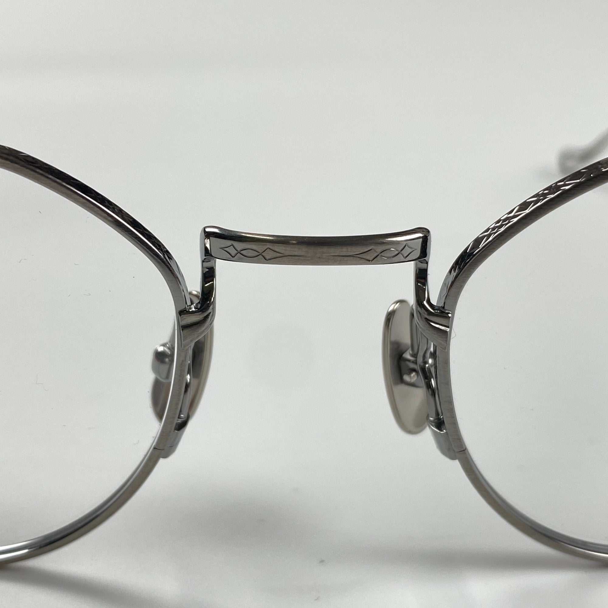 【極美品】 金子眼鏡 premium / KMP-24 ATS クラウンパント SILVER925 度なしクリアレンズ SIZE：47□21 137