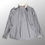 【正規代理店 鑑定済】 KENZO PARIS ケンゾーパリ / BOKE FLOWER ボケ フラワー シャツ クレリック タブカラー ストライプ 参考定価：60,000程度