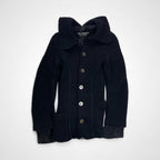 JUNYA WATANABE COMME des GARCONS ジュンヤワタナベ コムデギャルソン / 07AW アシンメトリーポケット ウールニットスリムジャケット SIZE:SS