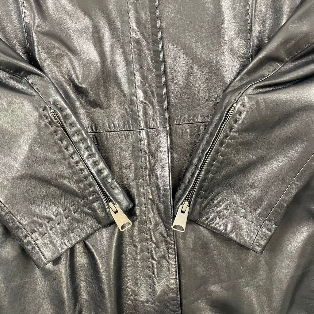 EMPORIO ARMANI / ヴィンテージラムレザーコート 参考定価：250,000程度 SIZE:44