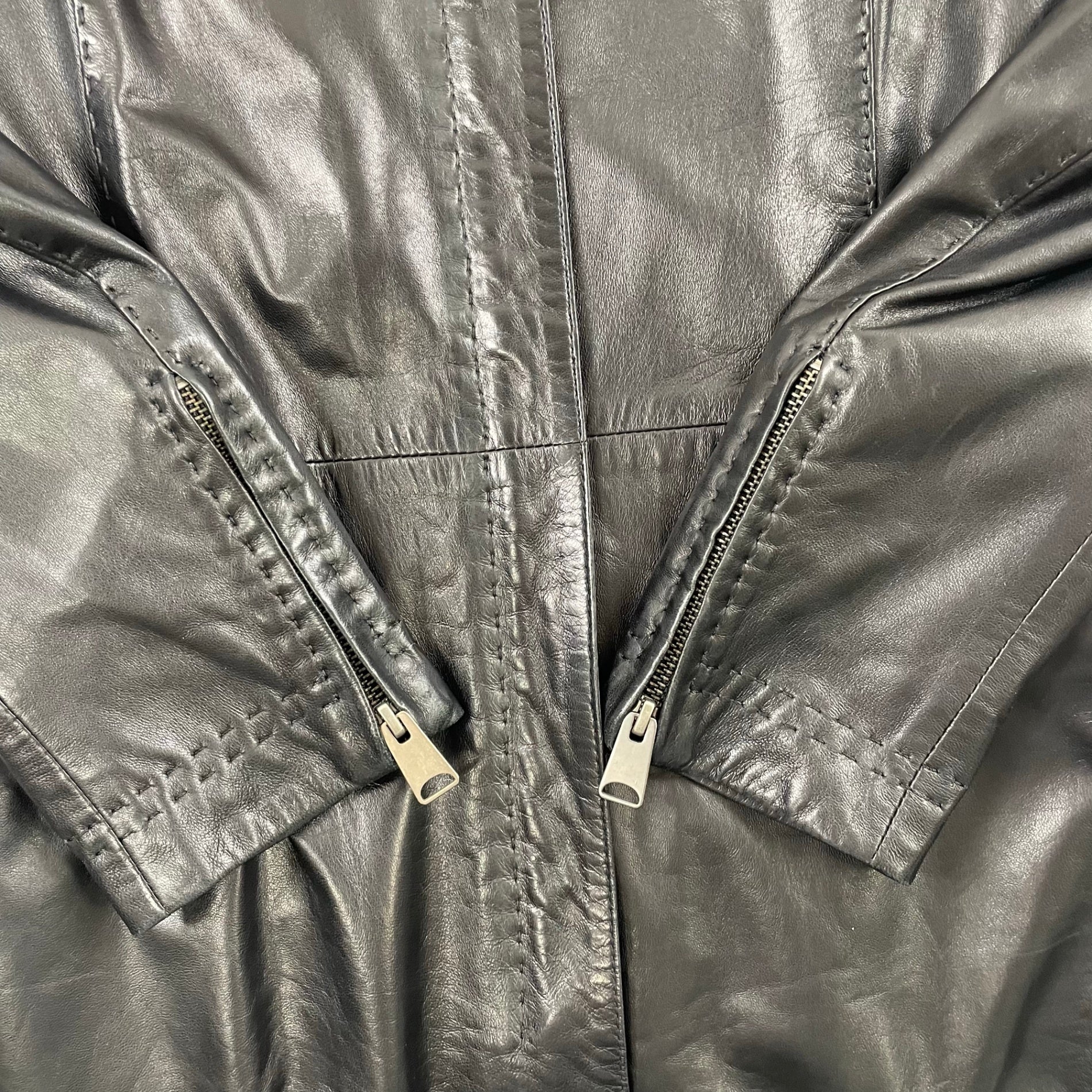 EMPORIO ARMANI / ヴィンテージラムレザーコート 参考定価：250,000程度 SIZE:44