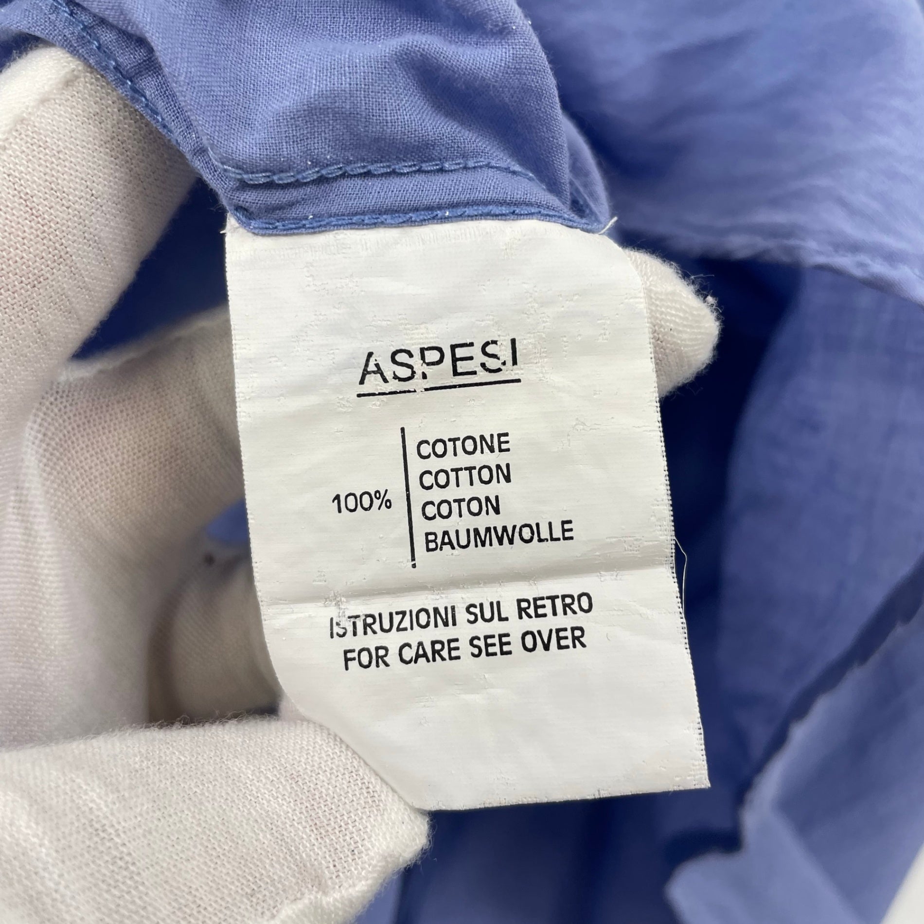 ASPESI / ライトコットンシャツ SIZE:L