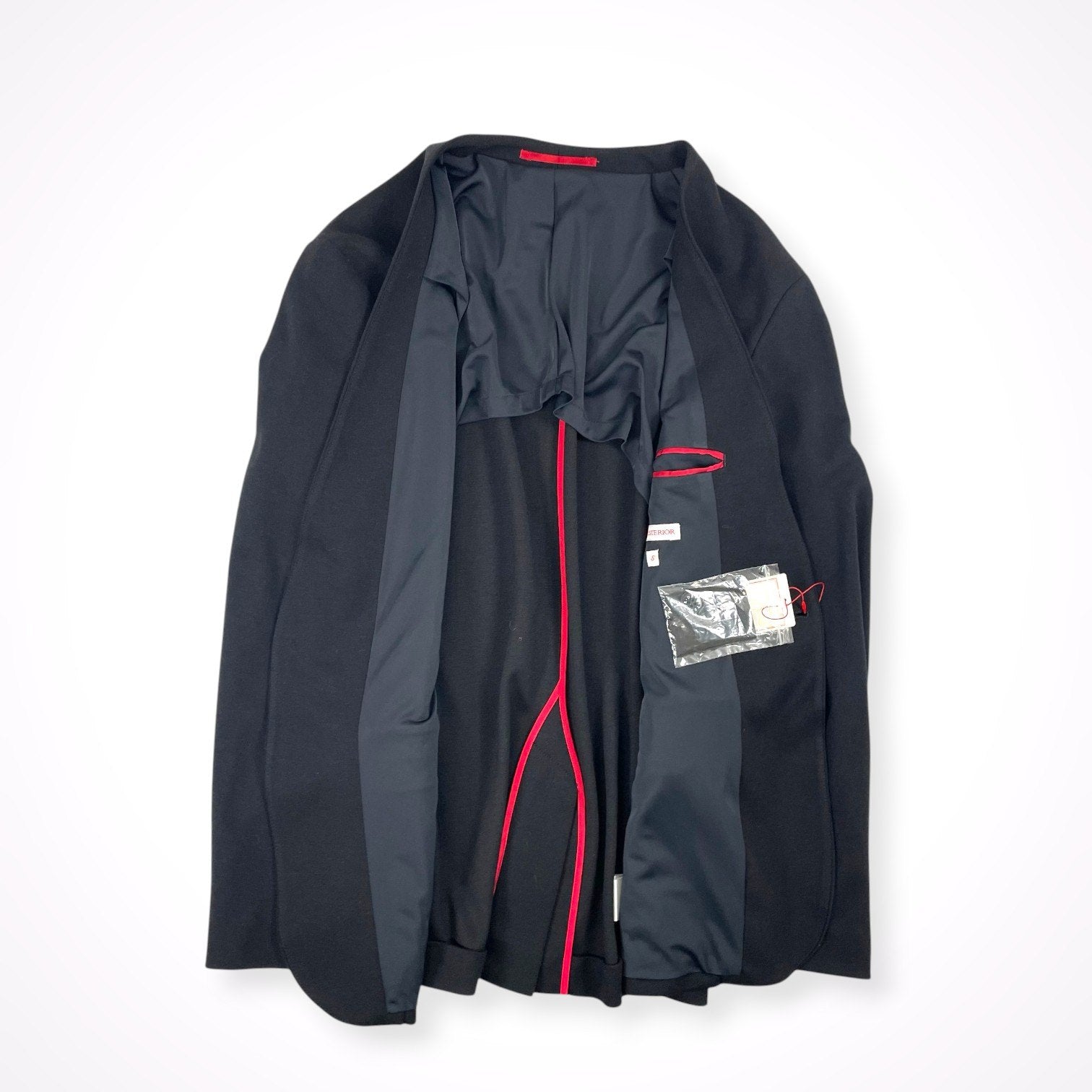 DRESSTERIOR / ウールブレンド ノーカラーリラックスジャケット 未使用品 参考定価：33,000+tax SIZE:S