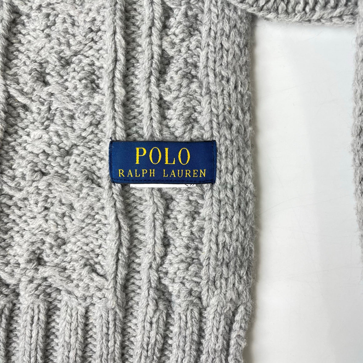 POLO RALPH LAUREN / ポロベアケーブルニットマフラー 参考定価：18,000程度