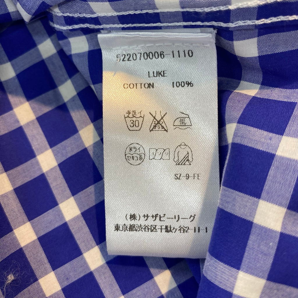 FRANK＆EILEEN フランク％アイリーン / LUKE ギンガムチェックシャツ 参考定価：30,000程度 SIZE：S