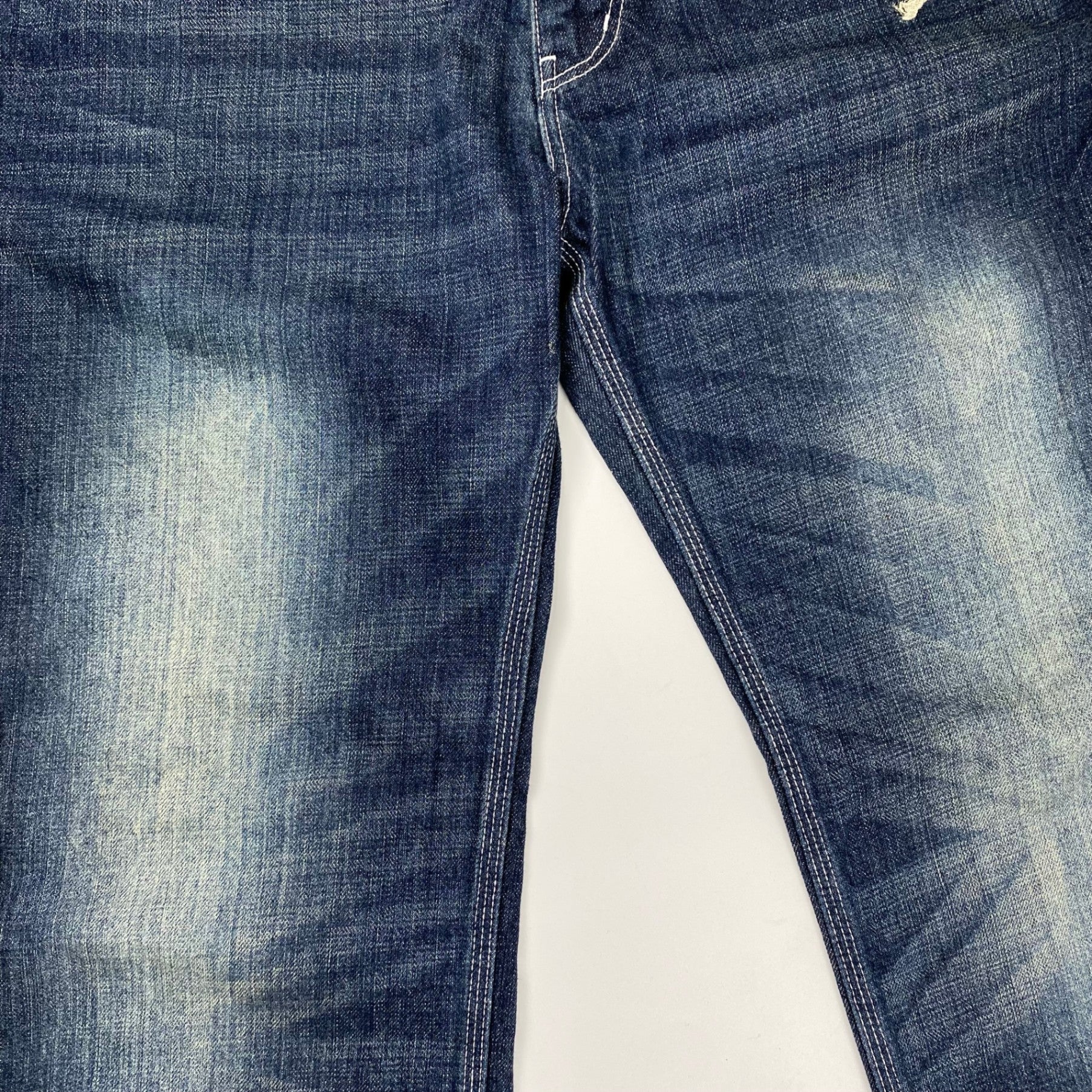 vanson × 「クローズ」武装戦線 / スカル刺繍デニムパンツ インディゴ THE FRONT OF ARMAMENT SIZE：W34