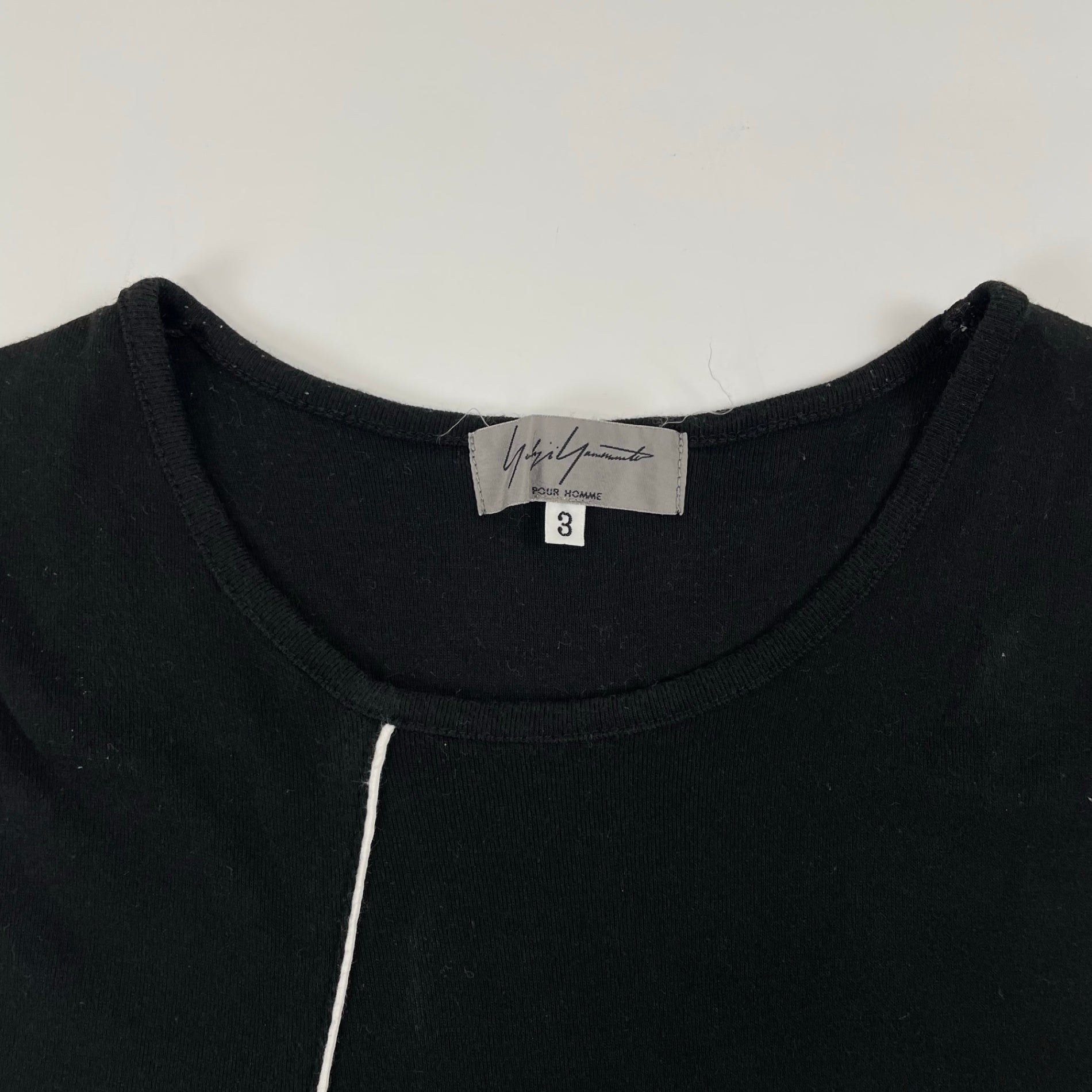yohji yamamoto POUR HOMME / 07SS タックノースリーブTEE SIZE:3