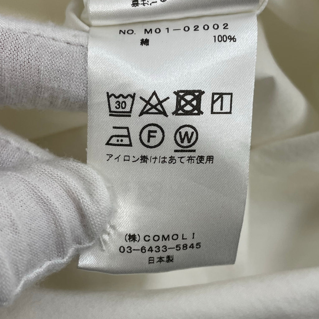 COMOLI / バンドカラーシャツ 18SS SIZE:1