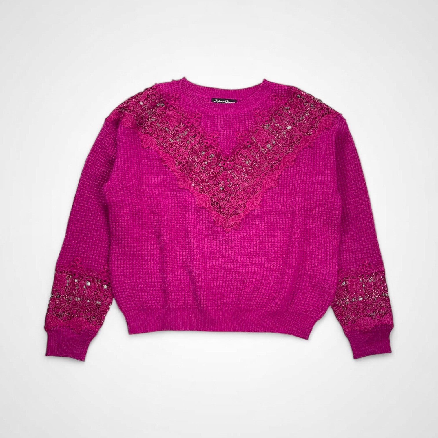 Hysteric Glamour ヒステリックグラマー / BEAR LACEワッフル編 プルオーバー 参考定価：29,800+tax SIZE：FREE