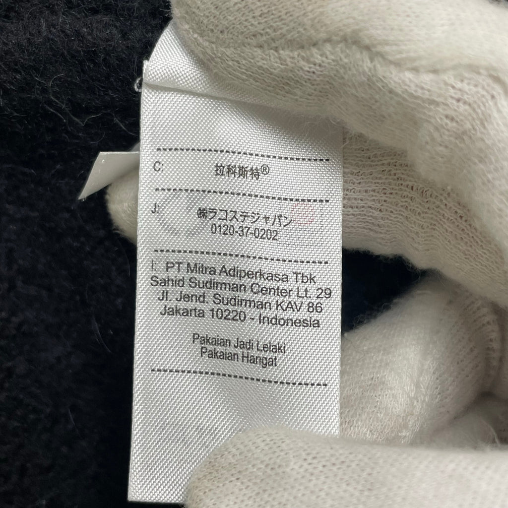 LACOSTE ラコステ / ジャガードロゴ デカワニ クルーネックニット 参考定価：31,000+tax SIZE:M