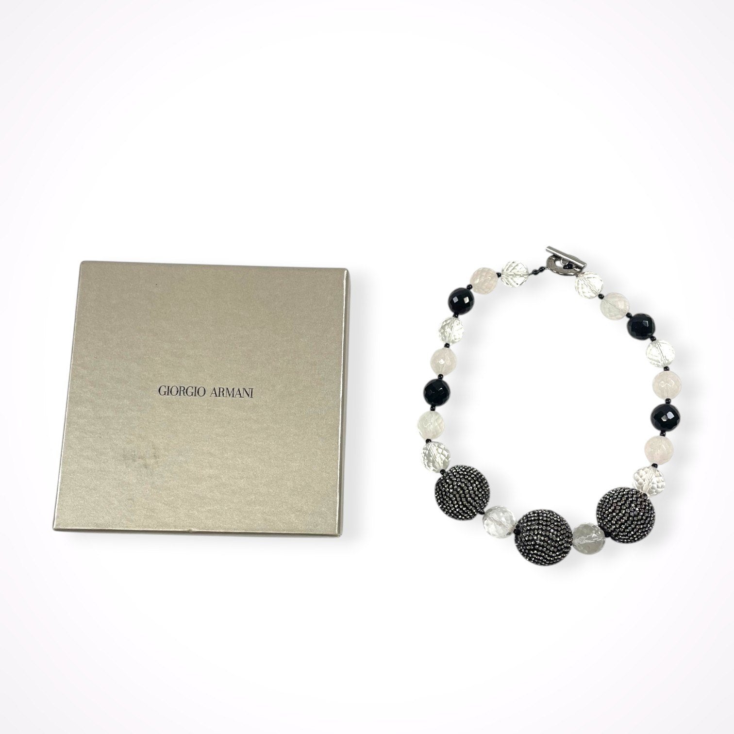 GIORGIO ARMANI / MIXボールネックレス 参考定価：150,000程度