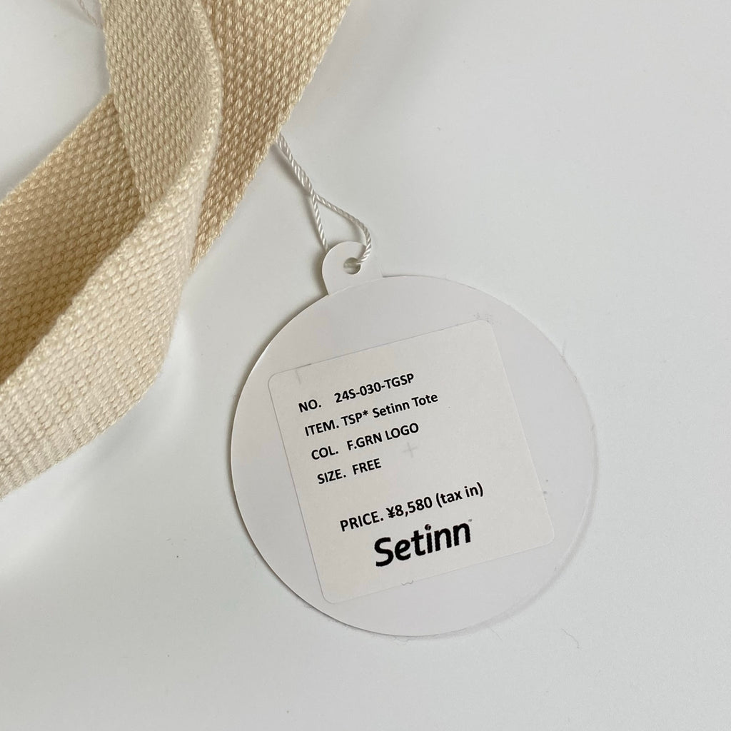 BEAMS Setinn セットイン / ビッグサイズ キャンバス トートバッグ