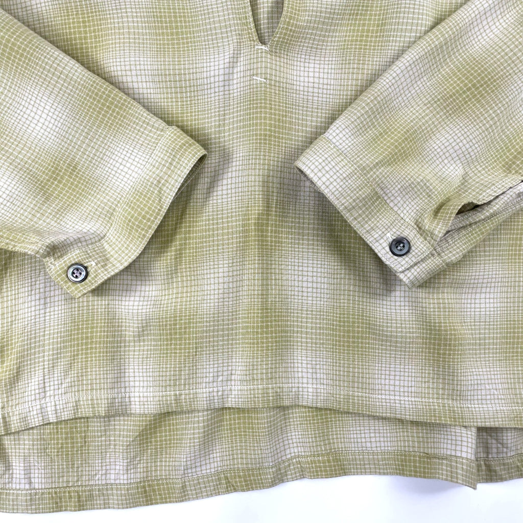 ANCELLM / OMBRE CHECK PULLOVER SHIRT 常田大希着用 SIZE:2
