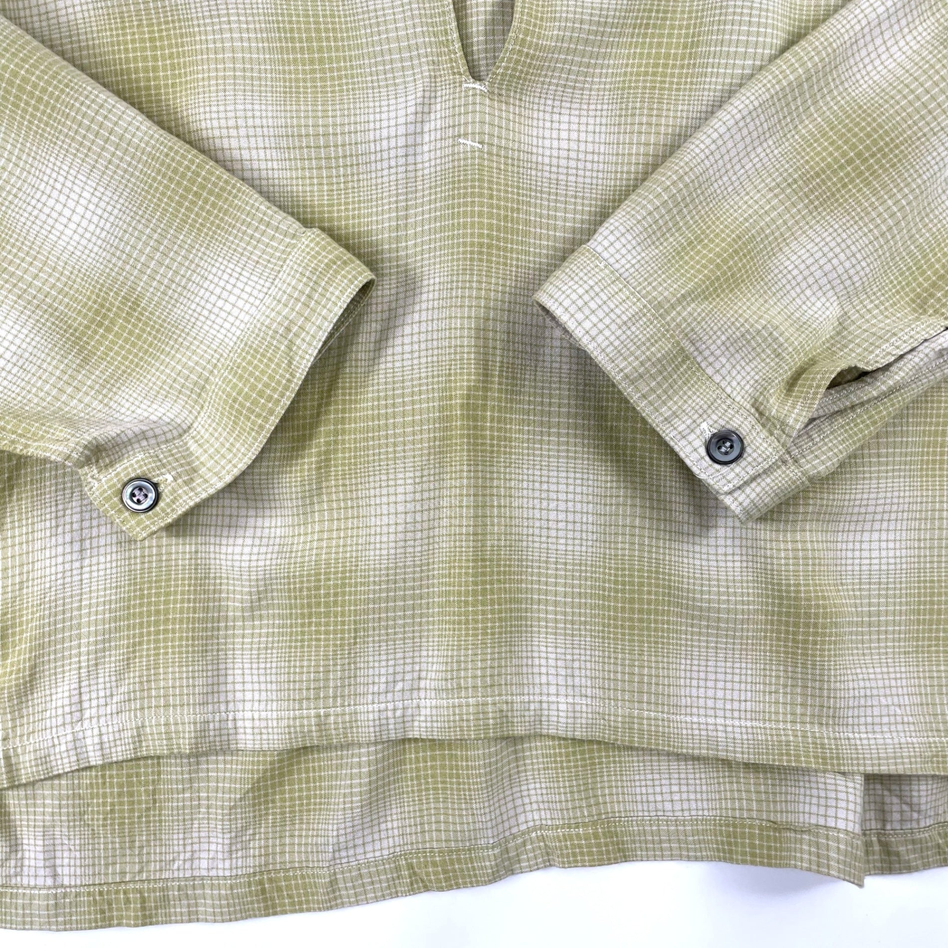 ANCELLM / OMBRE CHECK PULLOVER SHIRT 常田大希着用 SIZE:2