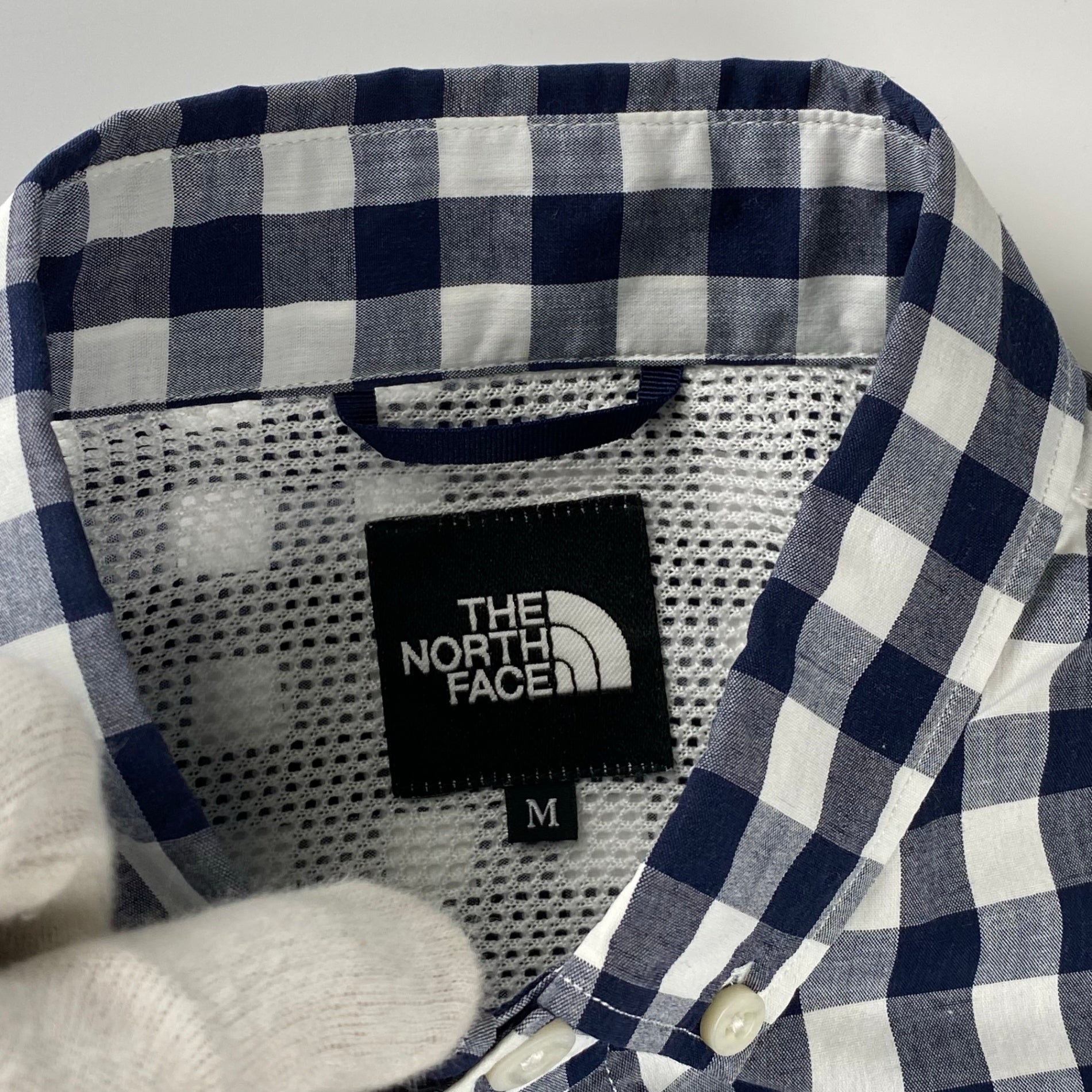 THE NORTH FACE ザ ノースフェイス / 半袖 ボタンダウン チェックシャツ NR21458 SIZE:M