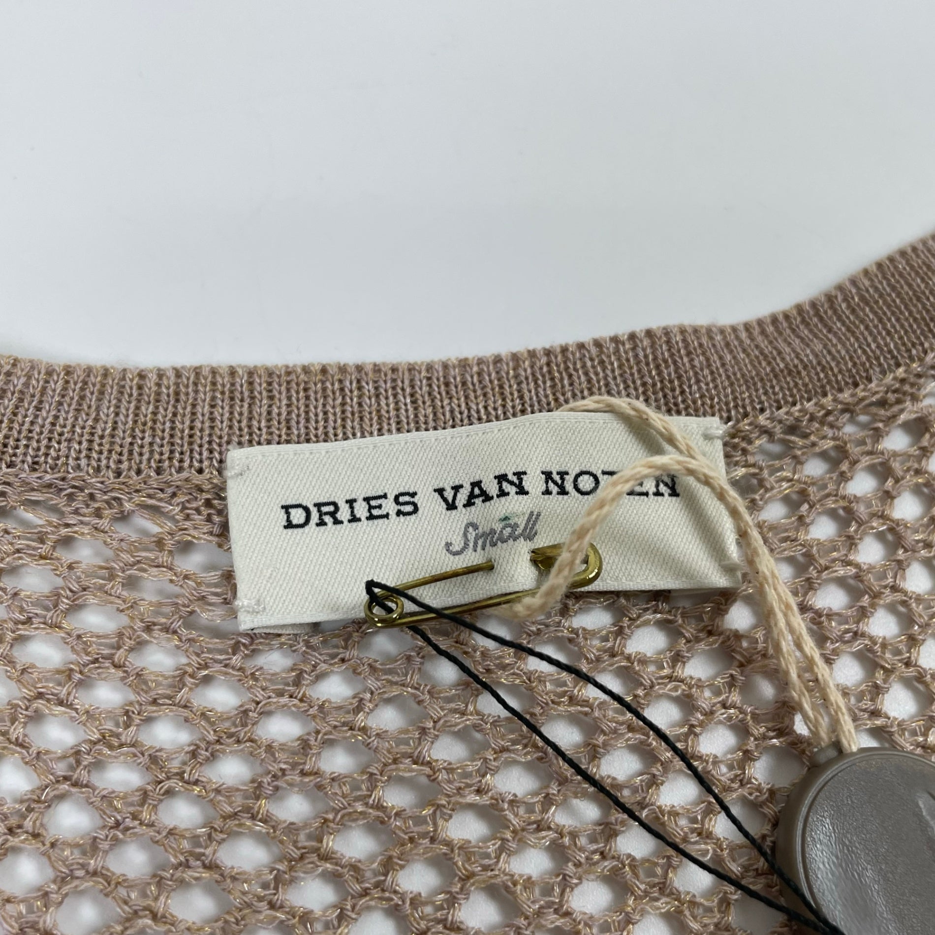DRIES VAN NOTEN / 切替ニットカーディガン タグ付 参考定価：75,000