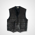 VINTAGE ヴィンテージ / ヴィンテージ パッチワークレザーベスト SIZE：XXXL