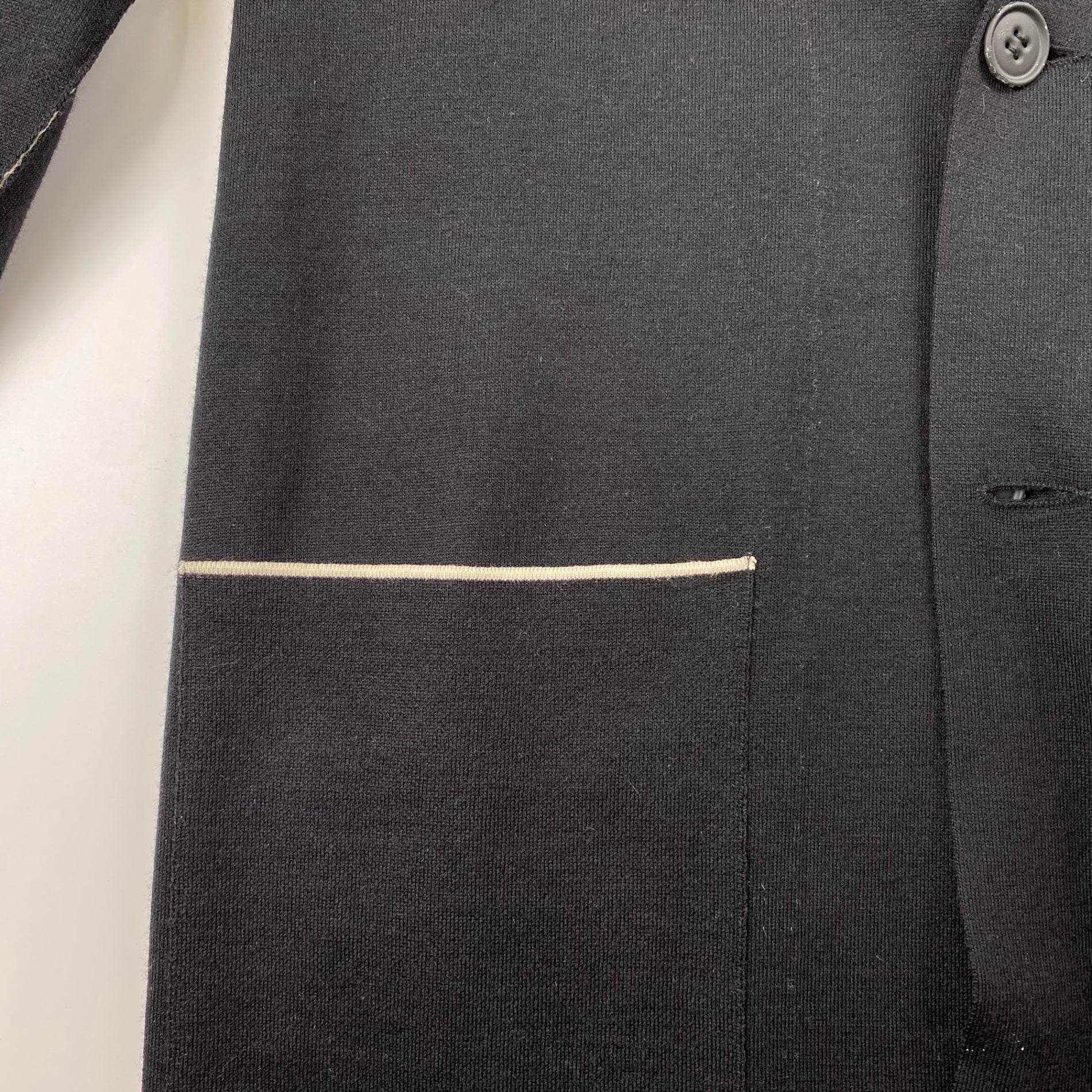 FENDI フェンディ / ニット バイカラー ジャガード ジャケット MADE IN ITALY SIZE:48（L程度）