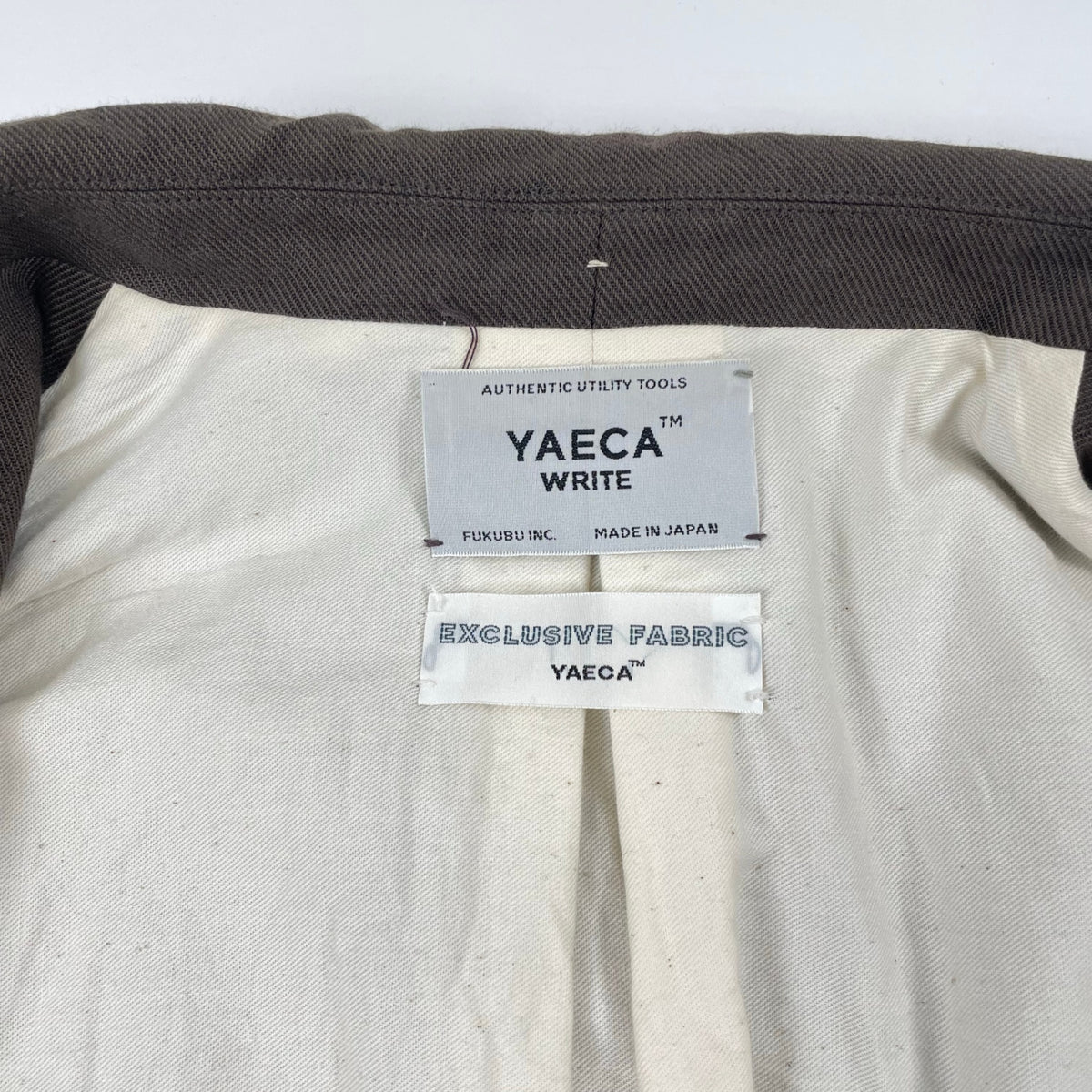 YAECA WRITE / コットンリネン3Bジャケット 参考定価：52,000程度 SIZE:M