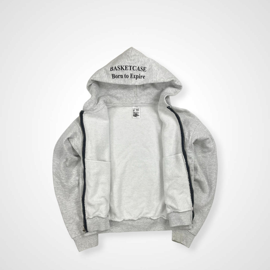 Basketcase gallery バスケットケース ギャラリー / Born To Expire 人体フーディ 短丈 参考定価：35,000程度 SIZE：S