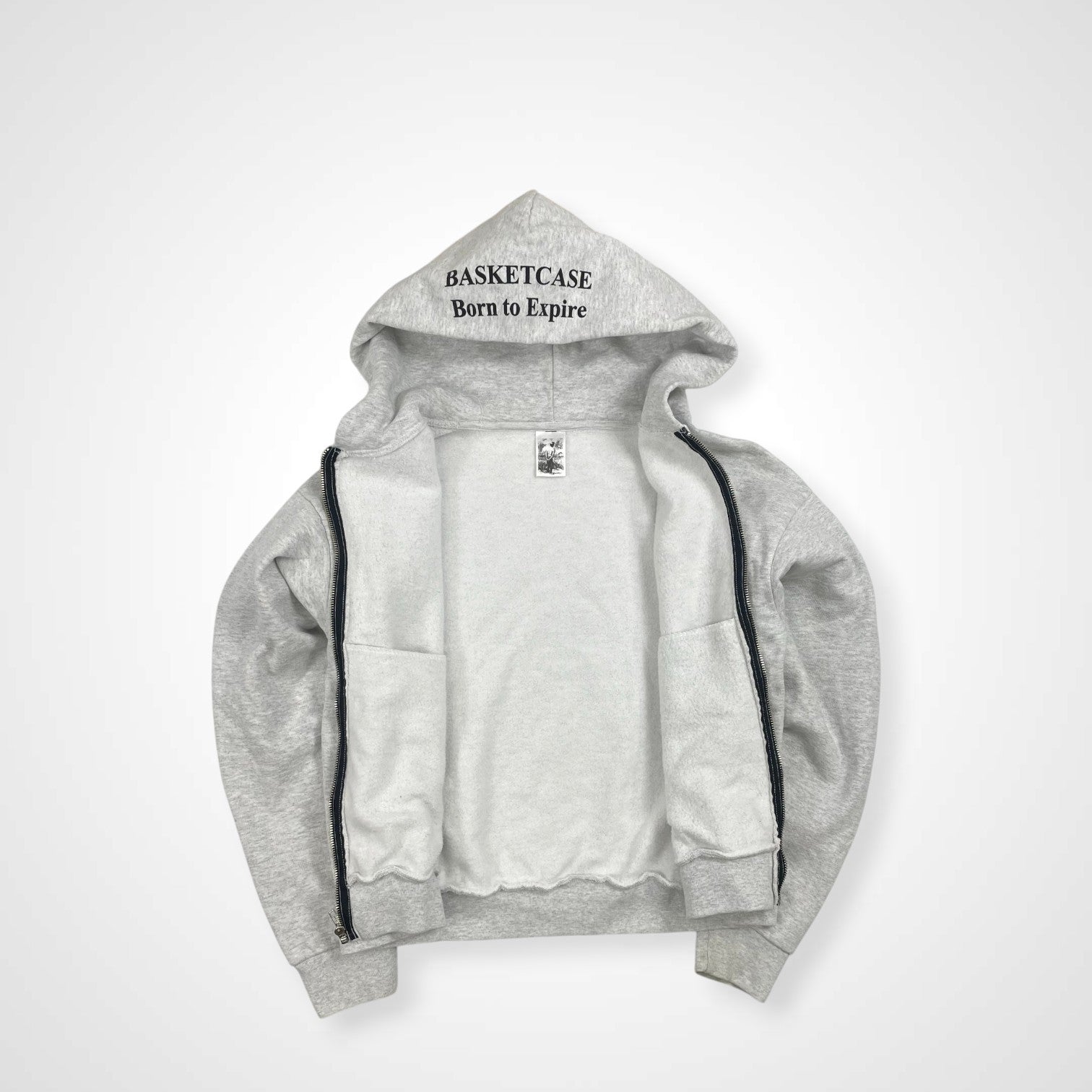 Basketcase gallery バスケットケース ギャラリー / Born To Expire 人体フーディ 短丈 参考定価：35,000程度 SIZE：S