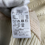 Setinn セットイン BEAMS / Ceremony Knit セレモニーニット チルデン ケーブルニット 参考定価：20,000+tax SIZE：XL