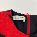 PHILOSOPHY DI LORENZO SERAFINI / ゼブラ柄ノースリーブワンピース 参考定価：180,000程度 SIZE:38