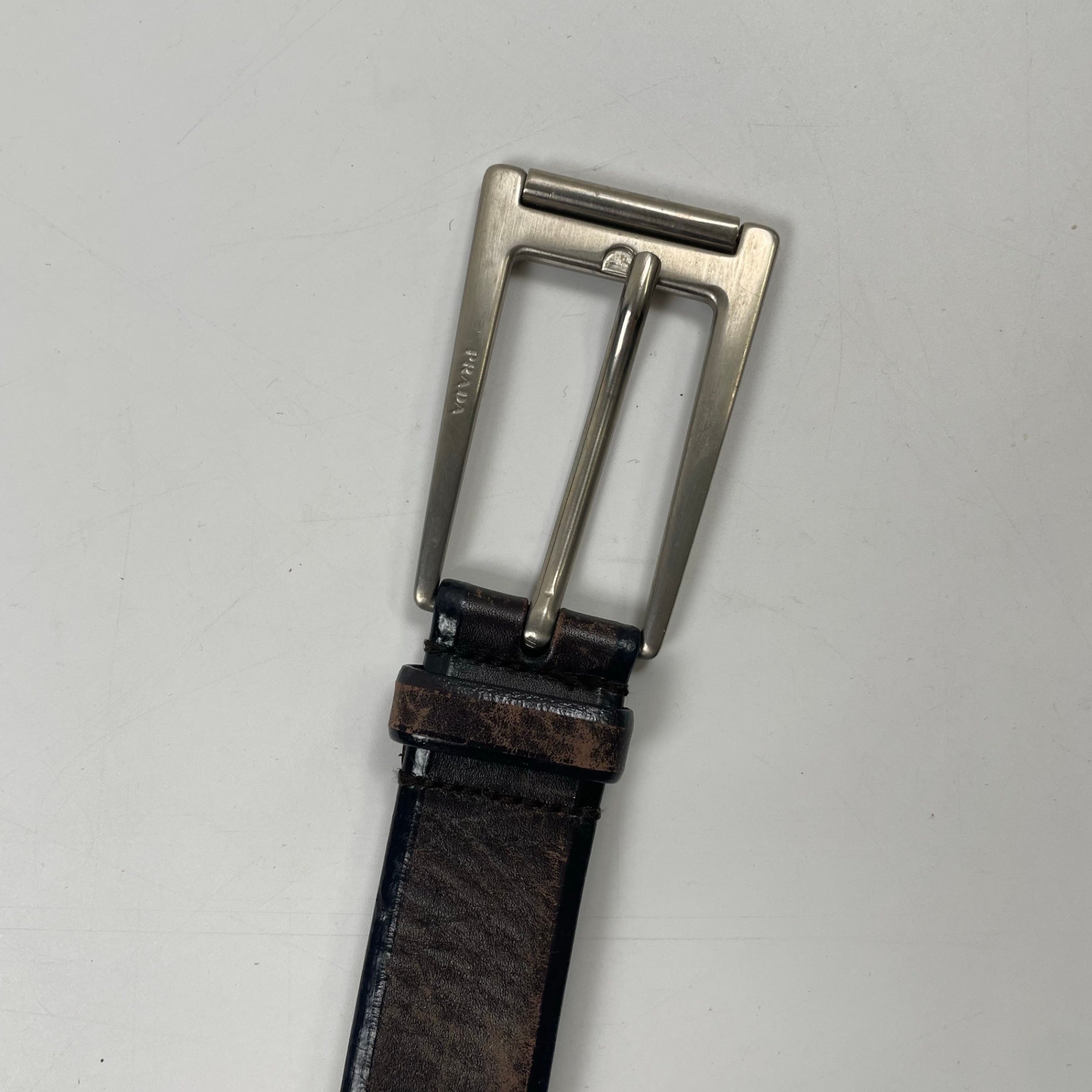 PRADA / レザーベルト PRC1342 全長：約87cm