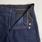 NOBUYUKI MATSUI ノブユキ マツイ / FRAMED PATTERN SLACKS スリット スラックス ネイビー 参考定価：56,000+tax SIZE:3(L程度)
