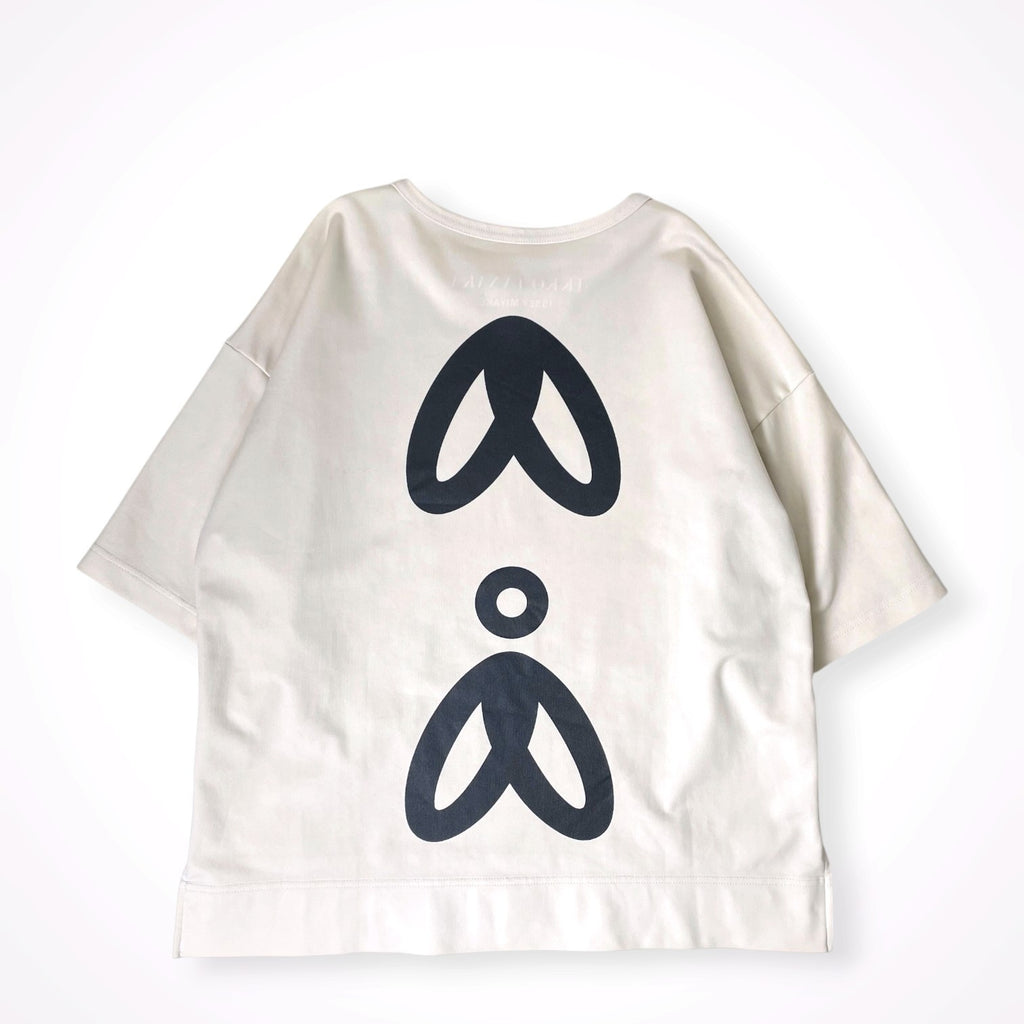 ISSEY MIYAKE × IKKO TANAKA / コラボ 象形グラフィックTEE 参考定価：40,000程度 SIZE:3