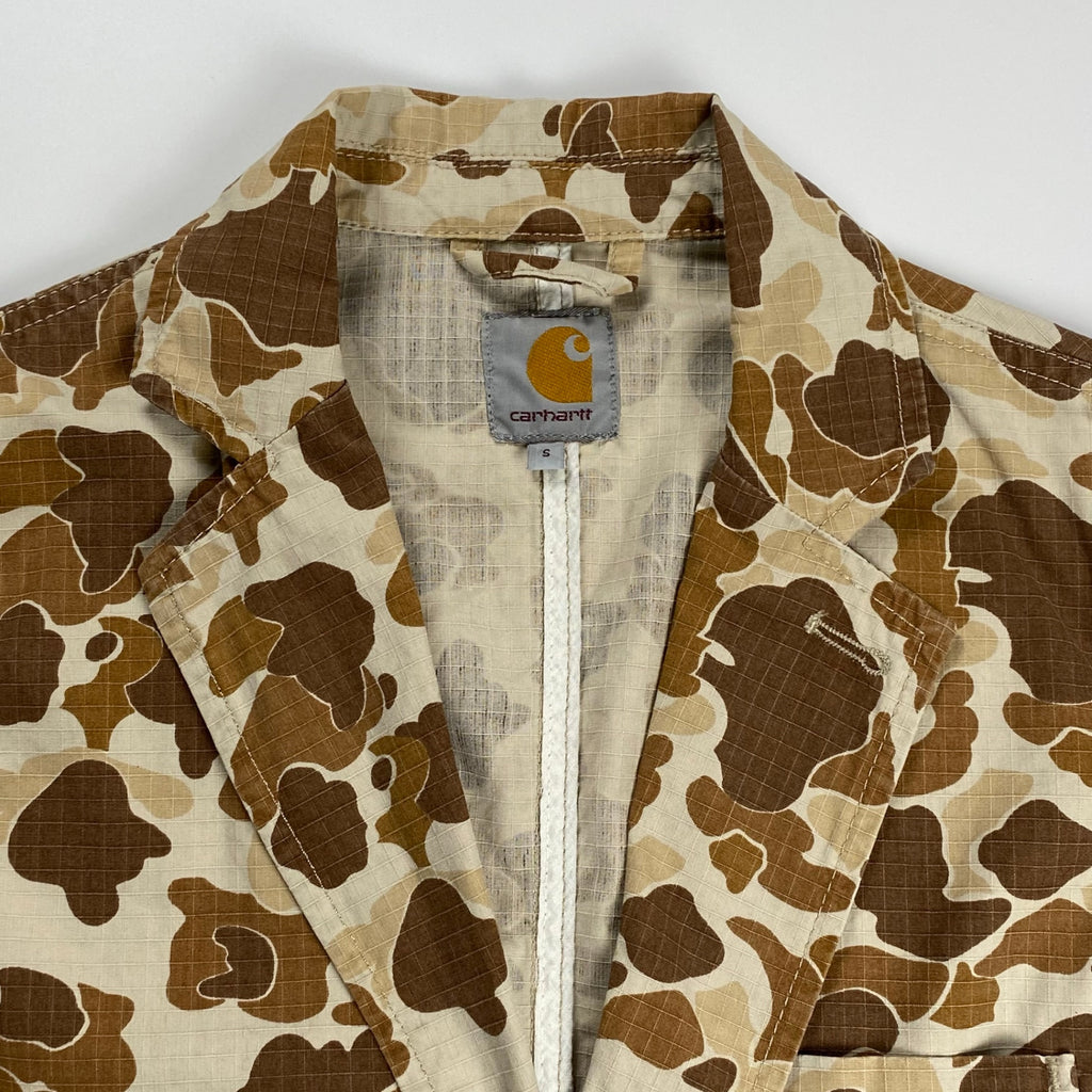 carhartt カーハート / CANE BLAZER ダックカモ リップストップ テーラードジャケット 参考定価：20,000程度 SIZE:S