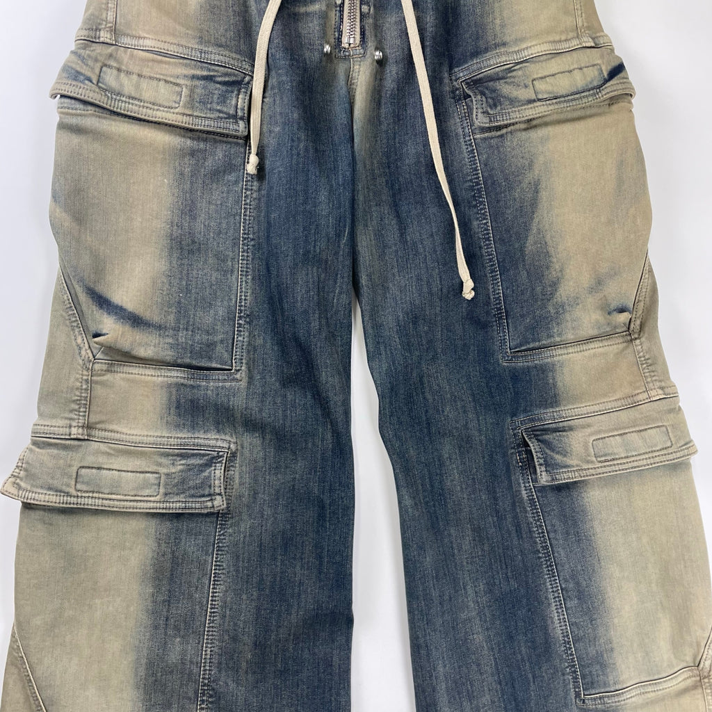 Rick owens リックオウエンス / ダブルカーゴジャンボベラロングパンツ 23SS EDFU期 ダークインディゴ タグ付 SIZE：46