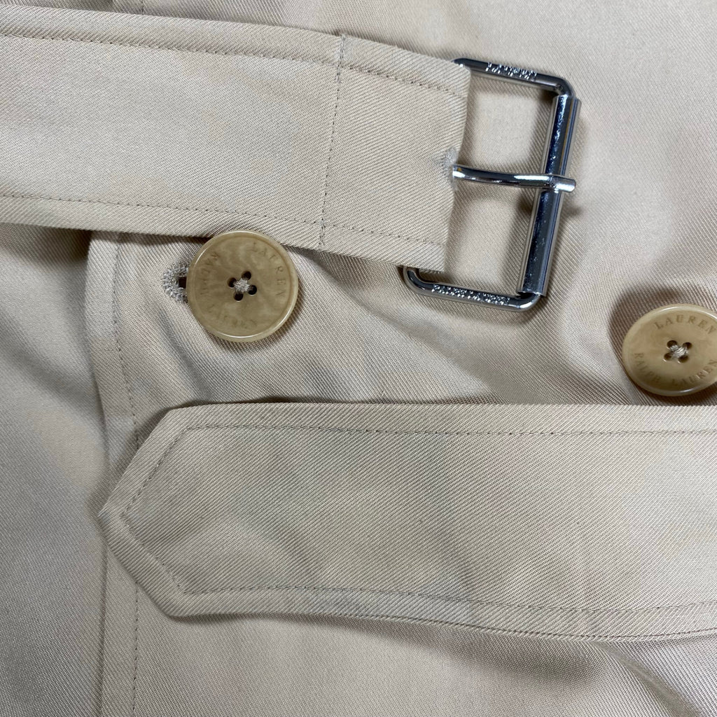 LAUREN RALPH LAUREN ローレンラルフローレン / ベルテッドトレンチコート 仕付け糸付 参考定価：50,000程度 SIZE：M