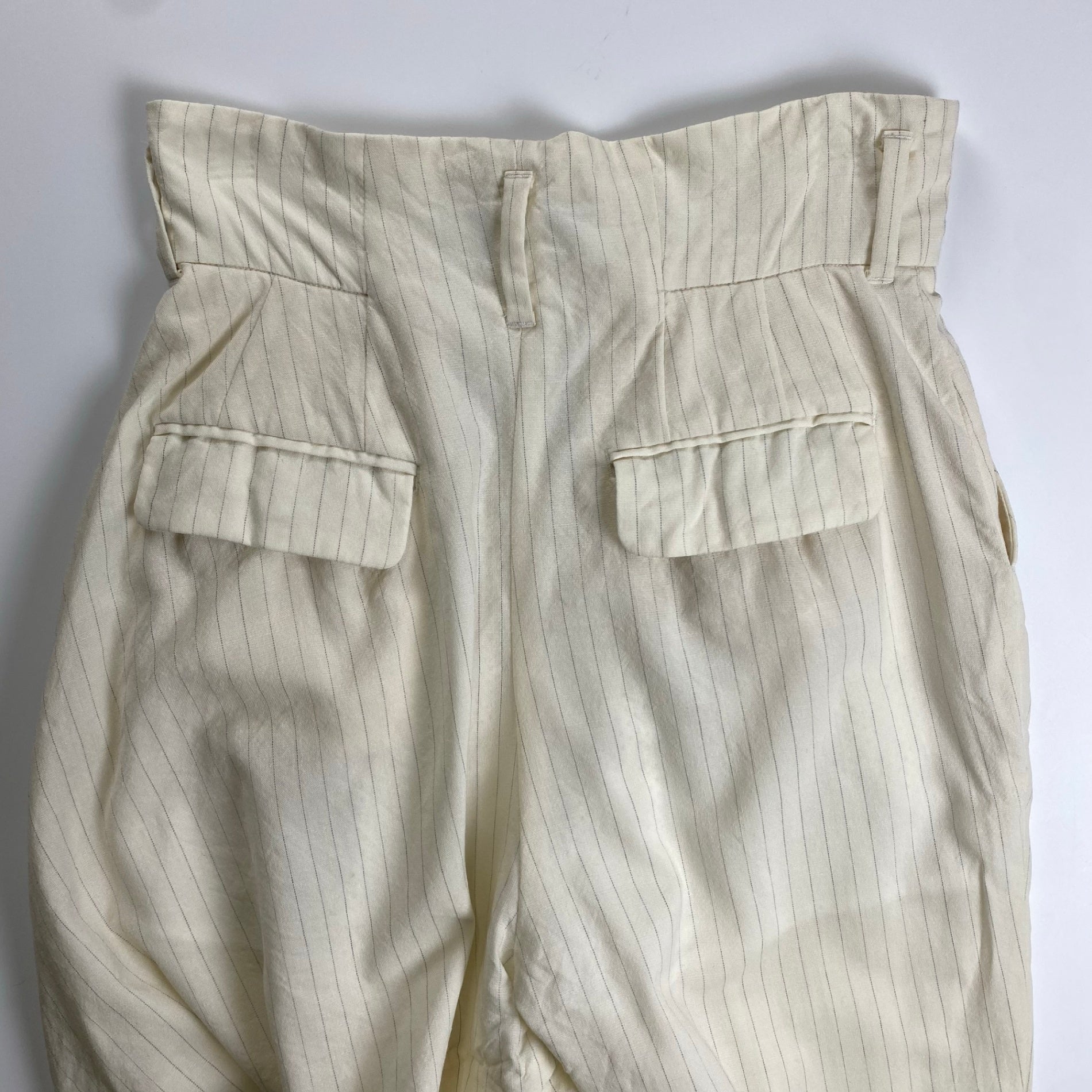 FACETASM ファセッタズム / イレギュラーバーティカルストライプパンツ ホワイト SIZE：1