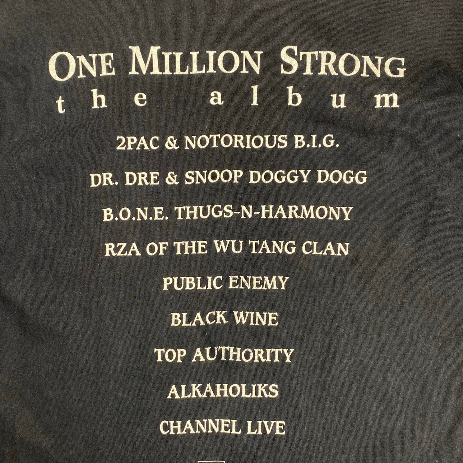 VINTAGE ヴィンテージ / 95年 「Million Man March」 AD TEE  ブラックカルチャー HIPHOP SIZE:XL
