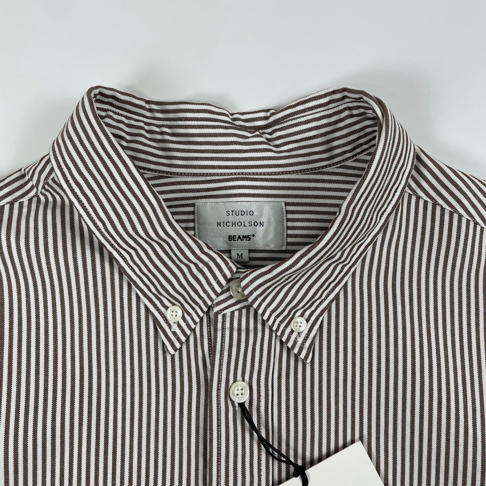 STUDIO NICHOLSON × BEAMS PLUS スタジオ ニコルソン ビームスプラス / LISA OXFORD SHIRT タグ付 参考定価：35,000+tax SIZE:M