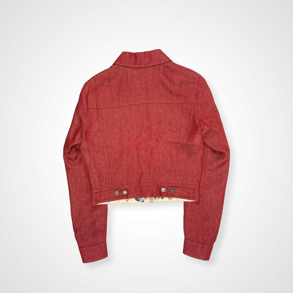 HERMES エルメス / カレライニング リネンデニムジャケット ゴルチエ期 参考定価：520,000程度 SIZE：36