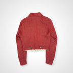 HERMES エルメス / カレライニング リネンデニムジャケット ゴルチエ期 参考定価：520,000程度 SIZE：36