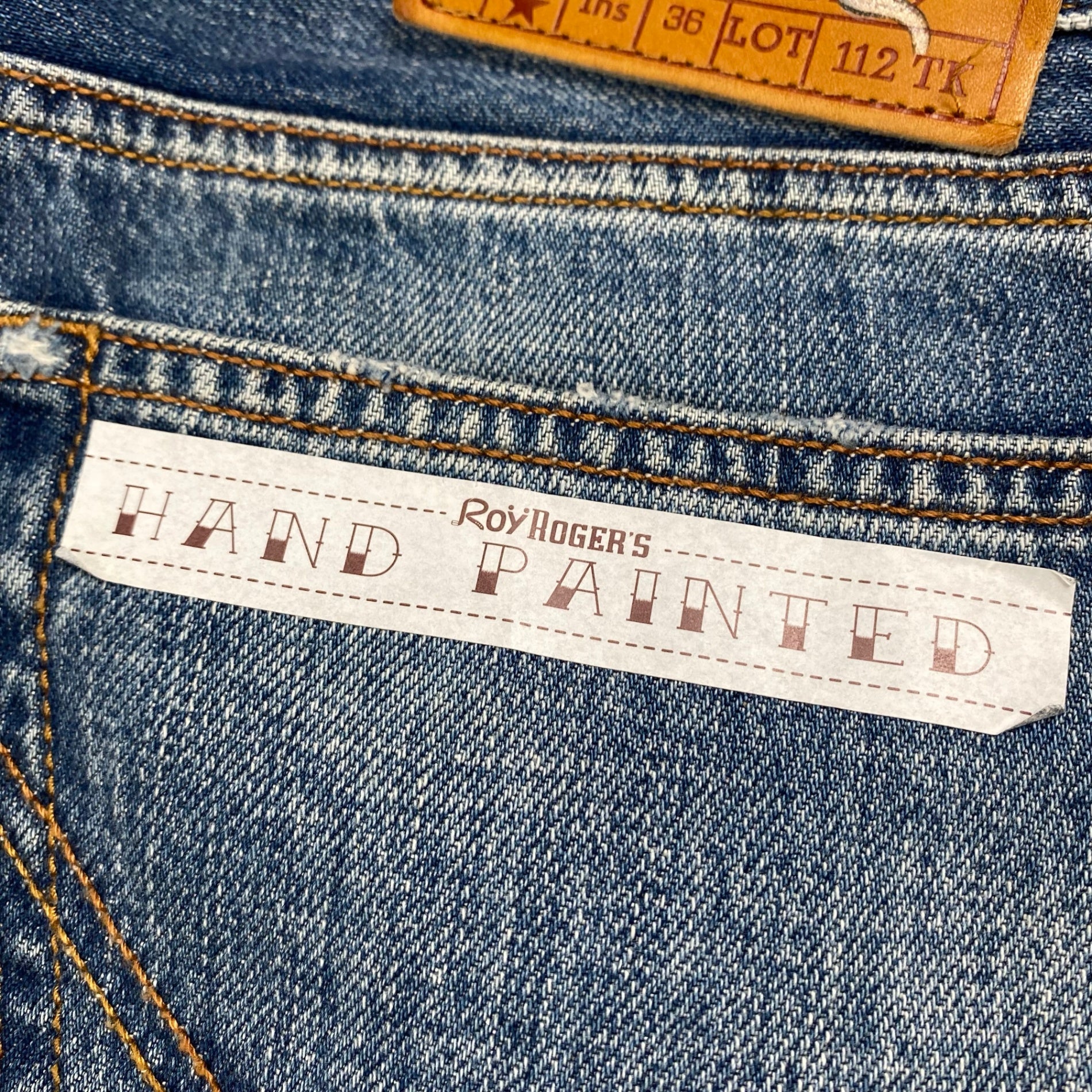 【未使用品】 Roy ROGER’S ロイ ロジャース / CULT SUPERIOR DENIM ハンドペイント デニムパンツ イタリア最古のデニムブランド SIZE：29