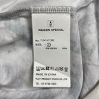 MAISON SPECIAL メゾンスペシャル / Abstract Prime-Over Crew Neck T-Shirt Tシャツ SIZE：2(L程度)