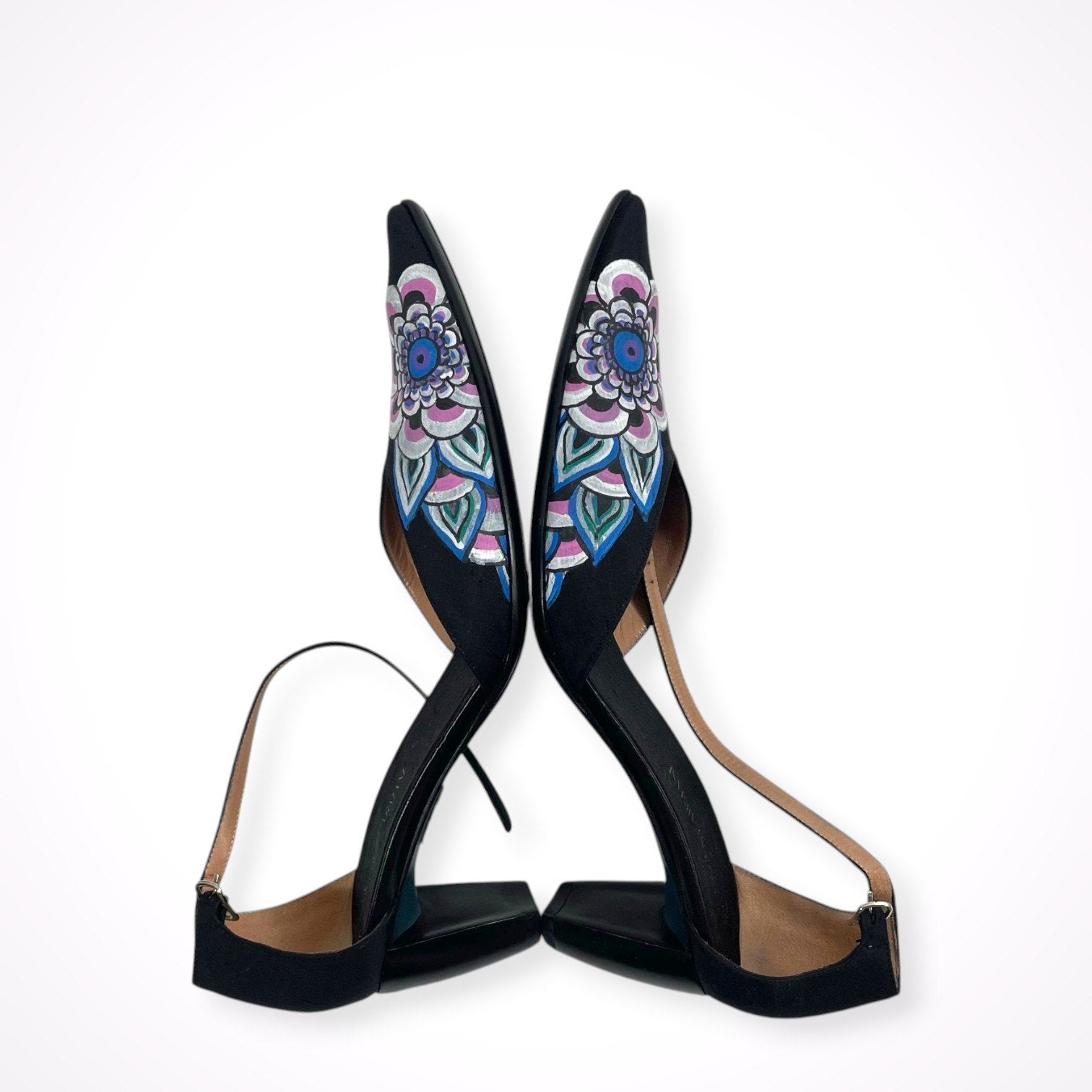 GIORGIO ARMANI / ペイントフラワーパンプス 参考定価：220,000程度 SIZE:36 1/2