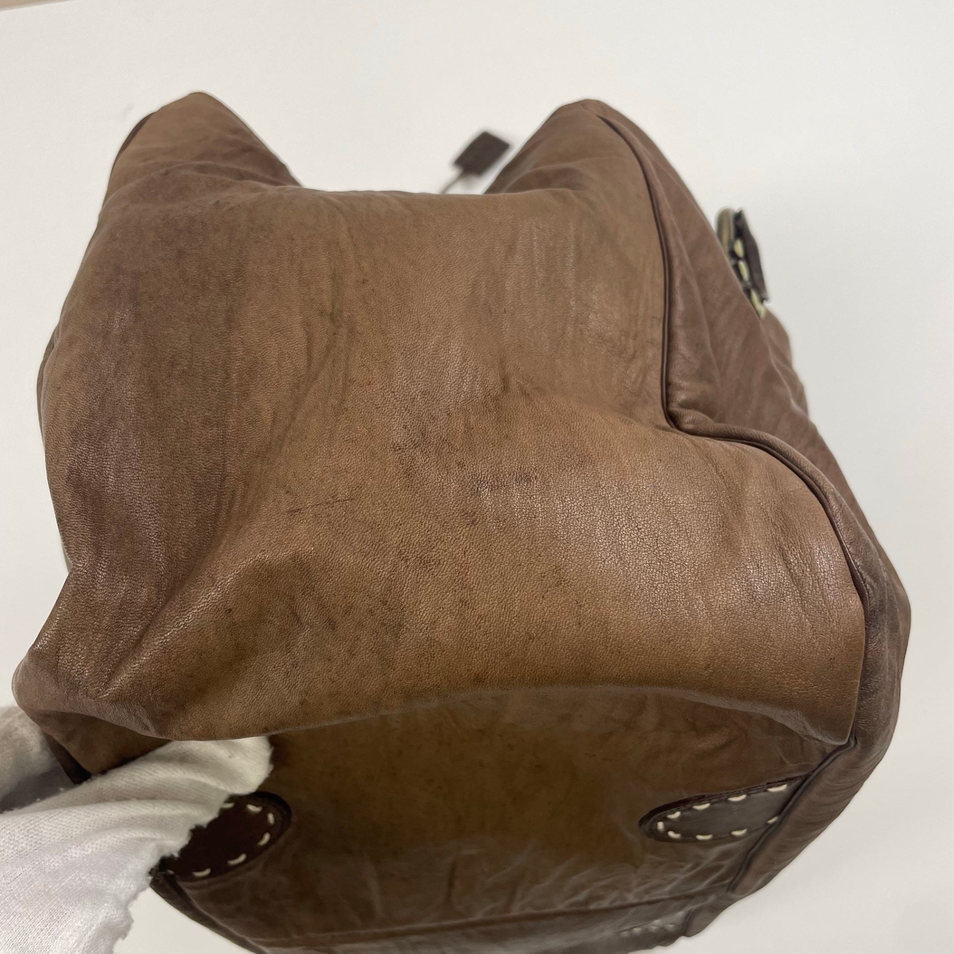 ERMANNO SCERVINO / レザーボストンハンドバッグ 参考定価：350,000程度