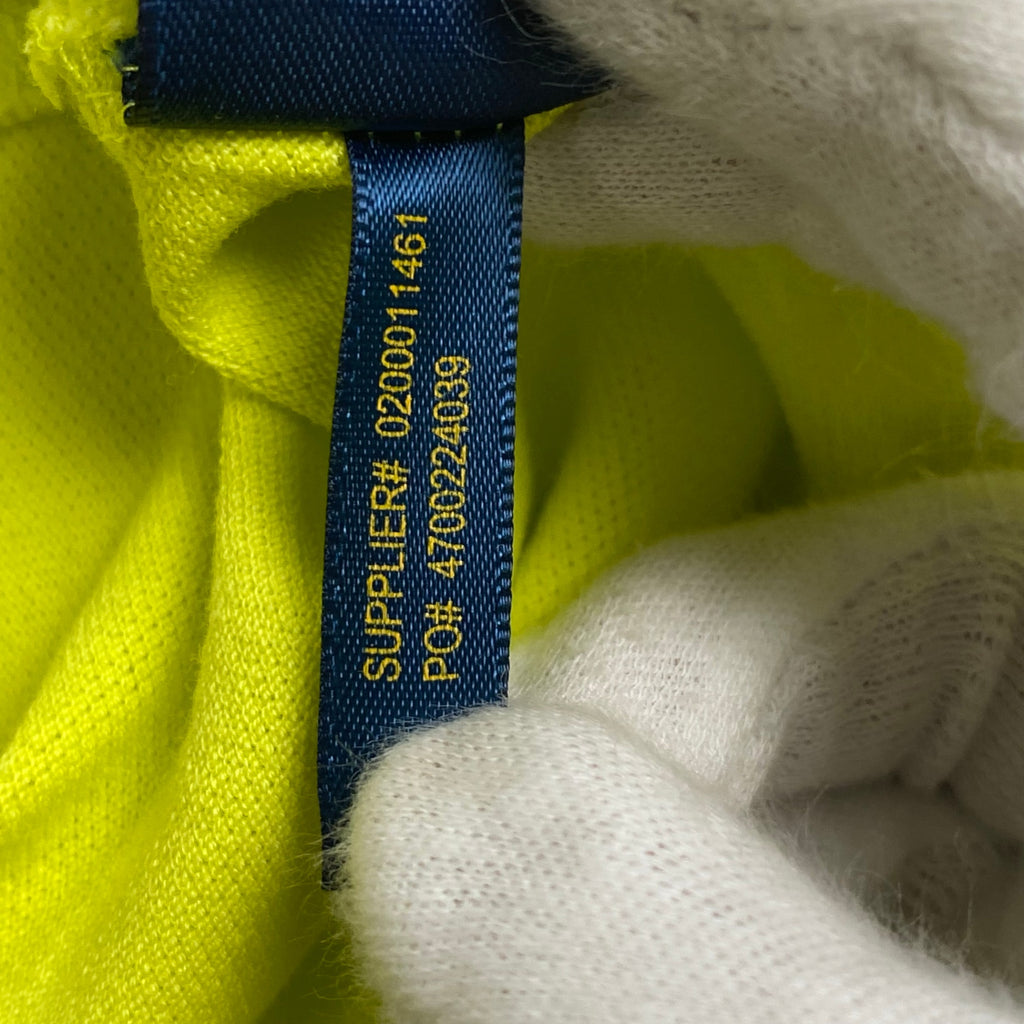 POLO RALPH LAUREN ポロ ラルフローレン / ポロシャツ ポニー付 イエロー 5つボタン 参考定価：20,000程度 SIZE：S