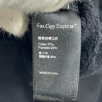Fax Copy Express / クロップドスウェットフーディー ブラック SIZE:L