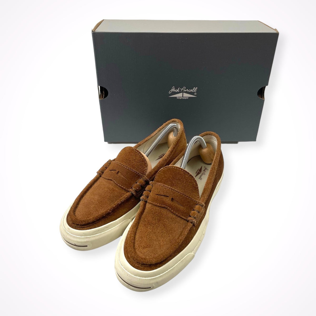 CONVERSE × Graphpaper / コラボ JACK PURCELL LOAFER ブラウンスウェード / GP SIZE:27cm