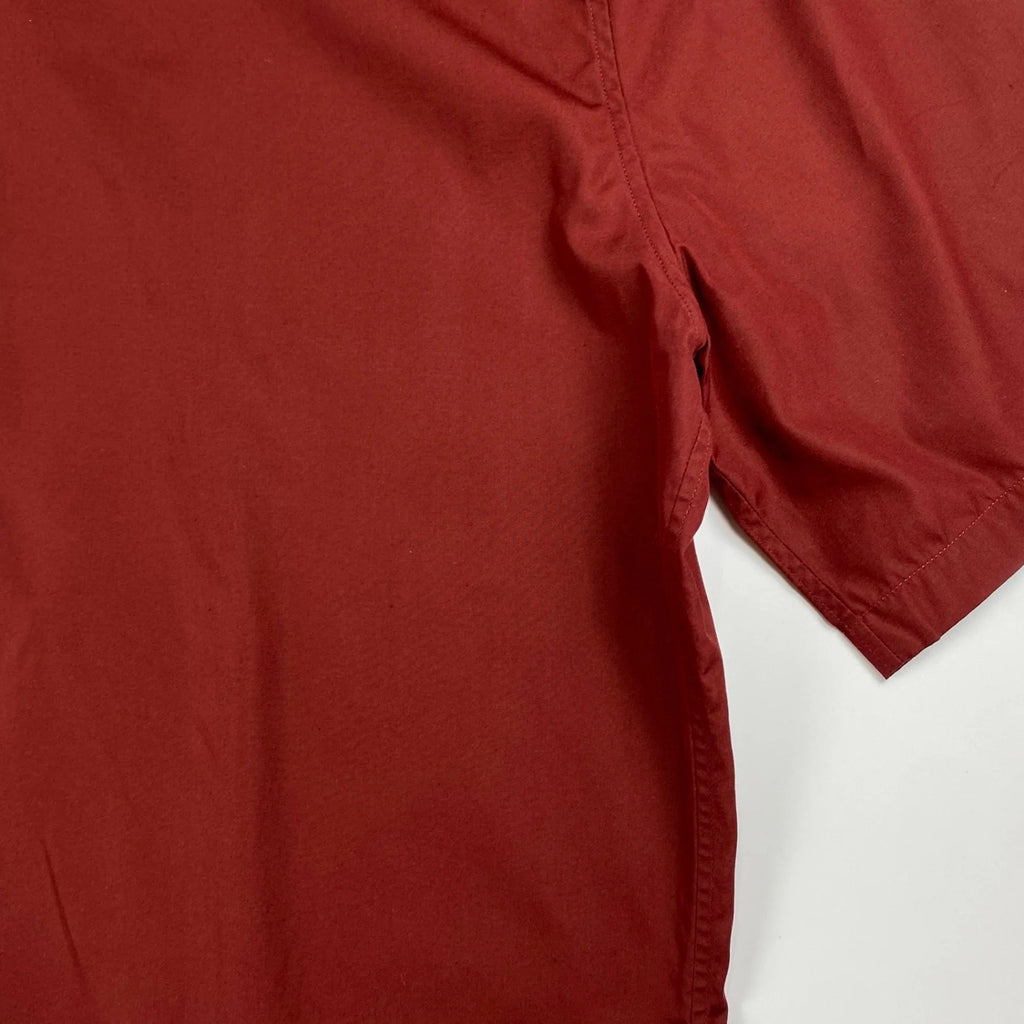 【美品】 HERMES エルメス / 半袖 ハイドボタン デザイン シャツ SIZE:40（L程度）