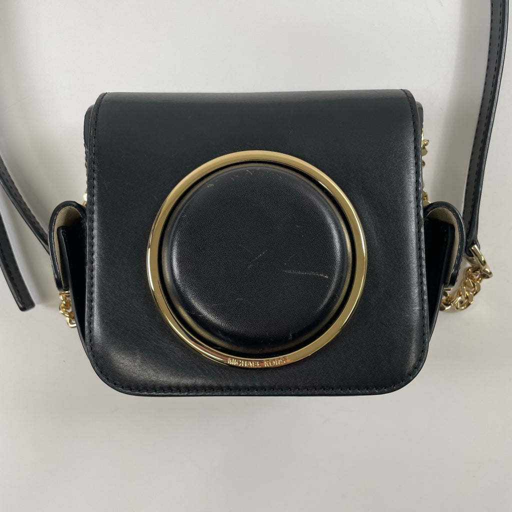 MICHAEL MICHAEL KORS / チェーンショルダー カメラバッグ ブラック 参考定価：42,000程度