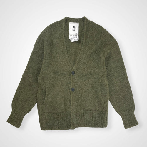 id × anytee アイディー エニティー / KID MOHAIR JUMPER (CARDIGAN TYPE) キッドモヘヤカーディガン SIZE:L
