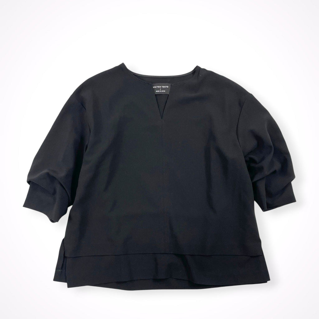 UNITED TOKYO / Vネックタックブラウス 参考定価：7,800+tax SIZE:1